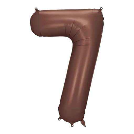Picture of FOIL BALLOON NUMBER 7 MOCHA 34 INCH